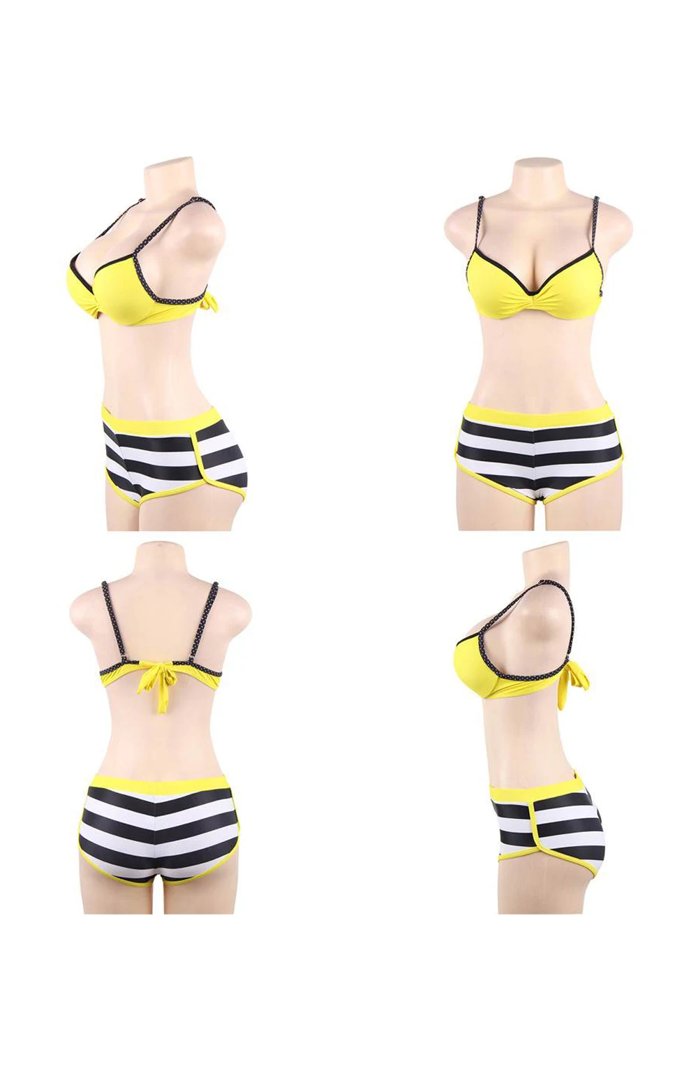 image 11 of YesX YX963 Yellow Bikini Set - Padded Cups & Adjustable Straps