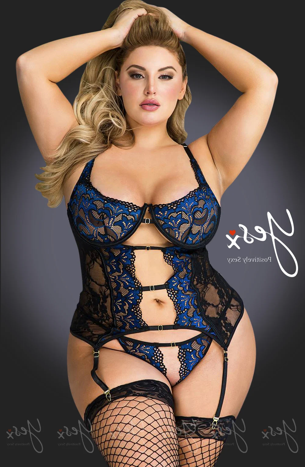 YesX YX956Q Black Lace Lingerie Set with Removable Straps & Thong