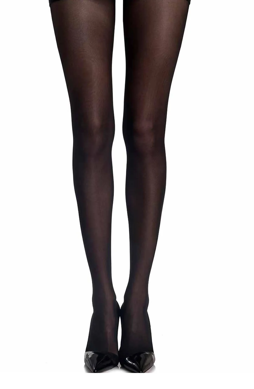 Zohara Sheer Black 120 Denier Tights - Elegant Hosiery for Everyday