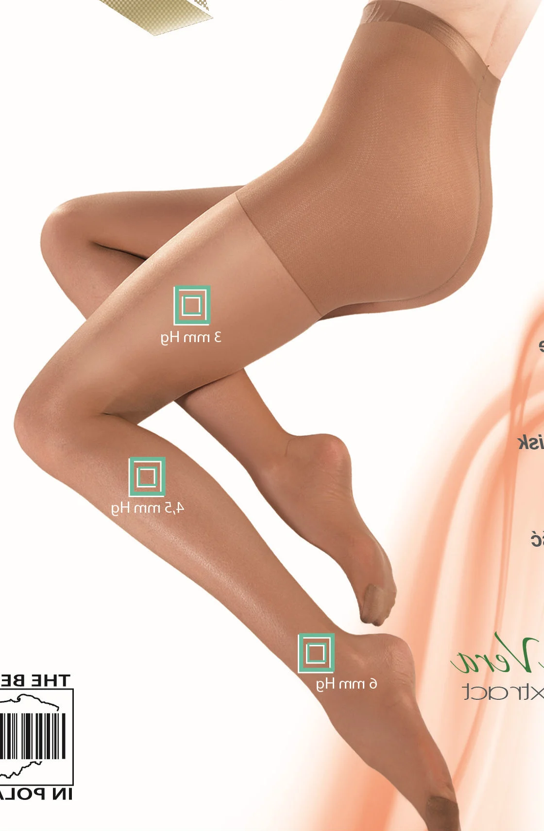 image 2 of Gabriella Beige Medica Anti-Cellulite Tights - Shaping & Moisturizing