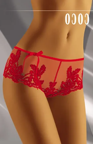 image of Wolbar Coco Embroidered Shorts - Stylish Thongs & Briefs