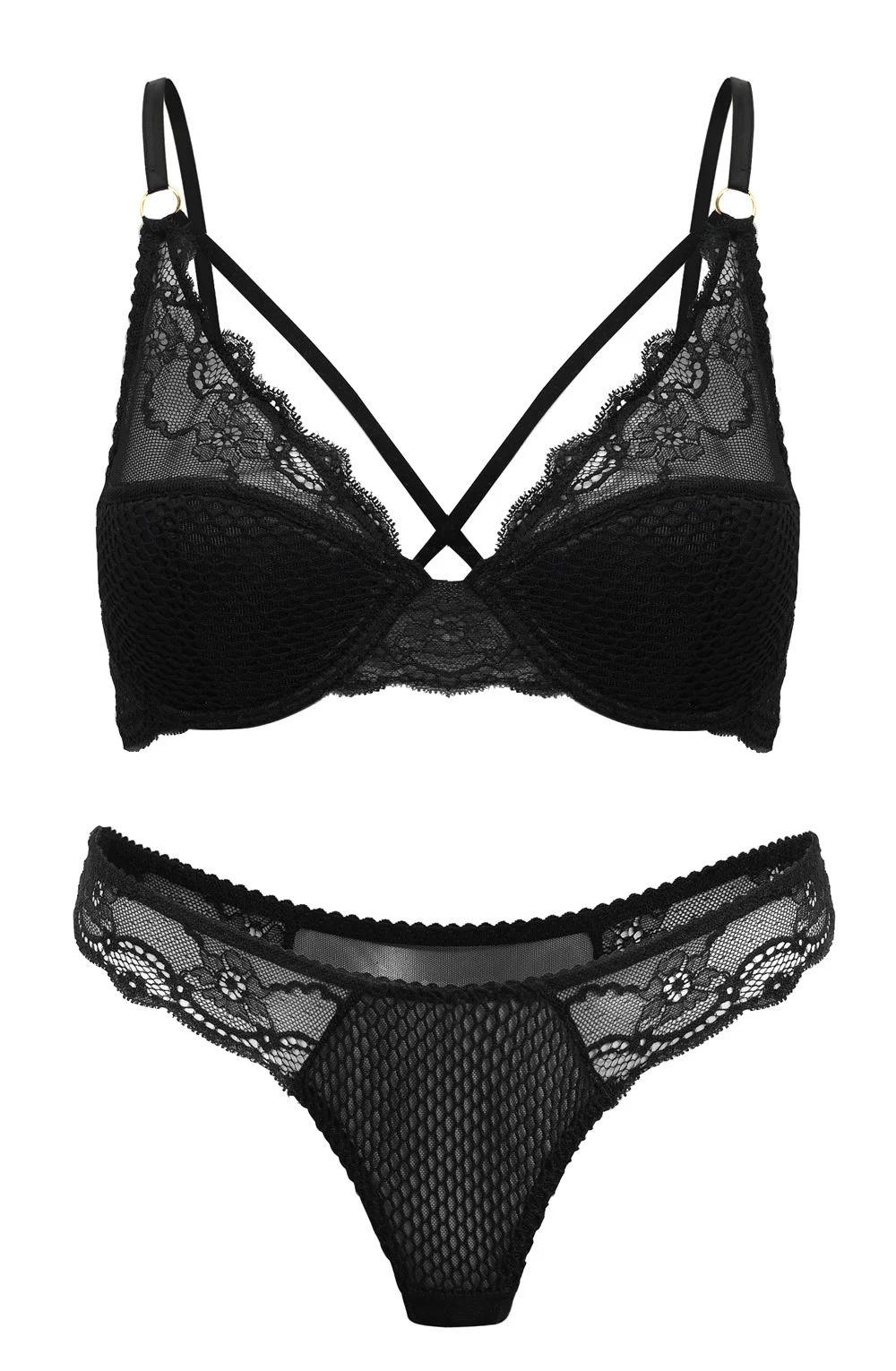 image 2 of Confidante Opium Lace Thong - Seductive Bedroom Lingerie Set