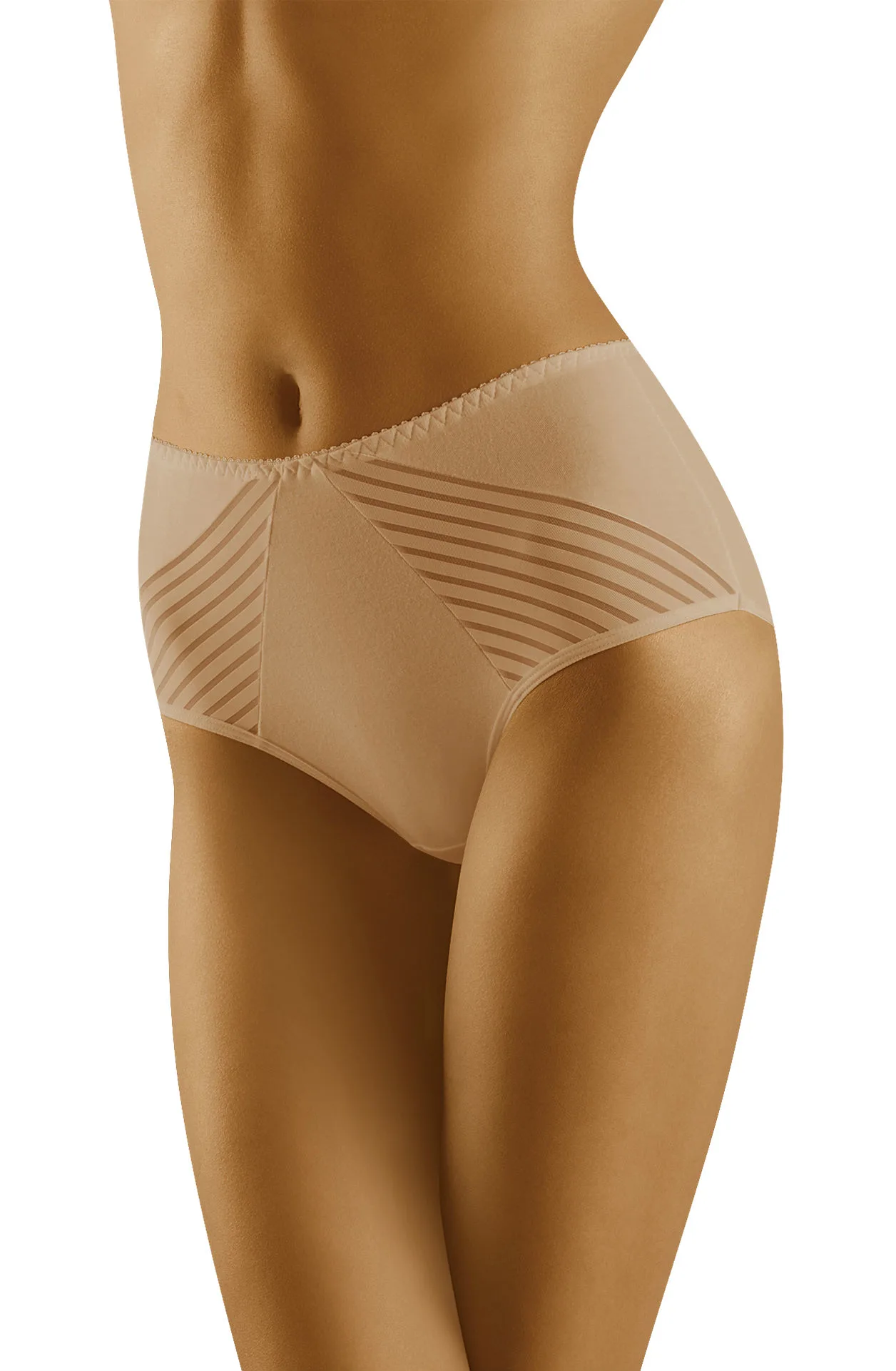 image 2 of Wolbar Eco-Ma Beige Cotton Brief - Plus Size Comfort & Style