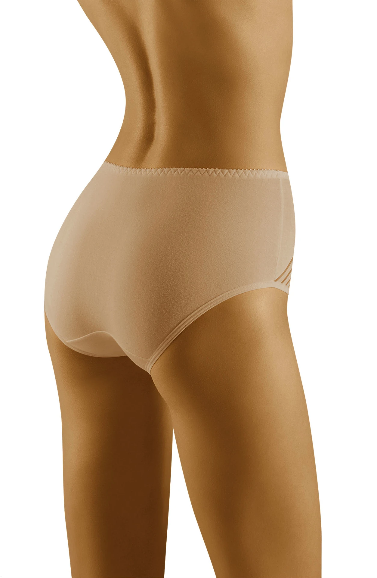 image 4 of Wolbar Eco-Ma Beige Cotton Brief - Plus Size Comfort & Style