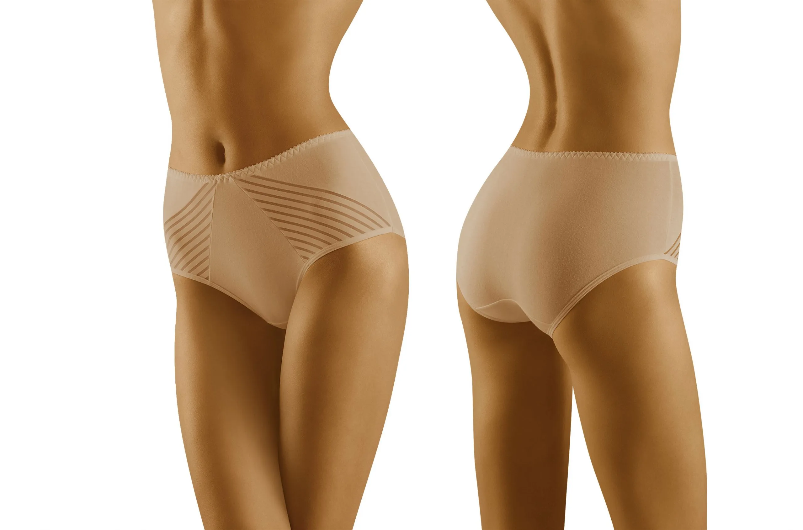 image 6 of Wolbar Eco-Ma Beige Cotton Brief - Plus Size Comfort & Style