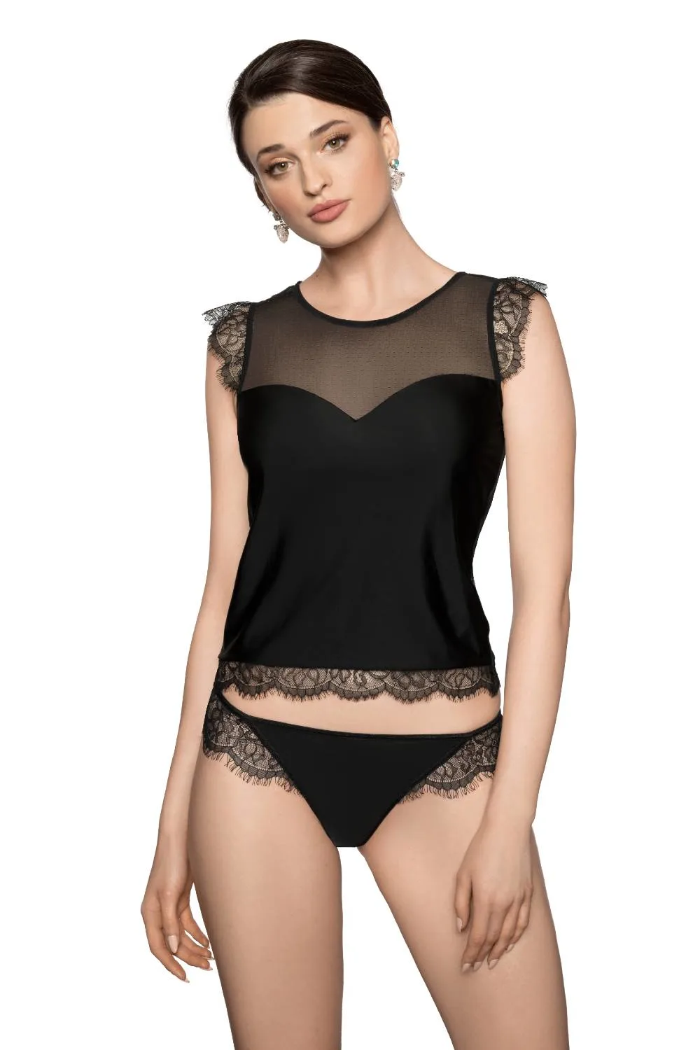 image 9 of Roza Erii Soft Lace Camisole - Lingerie Set