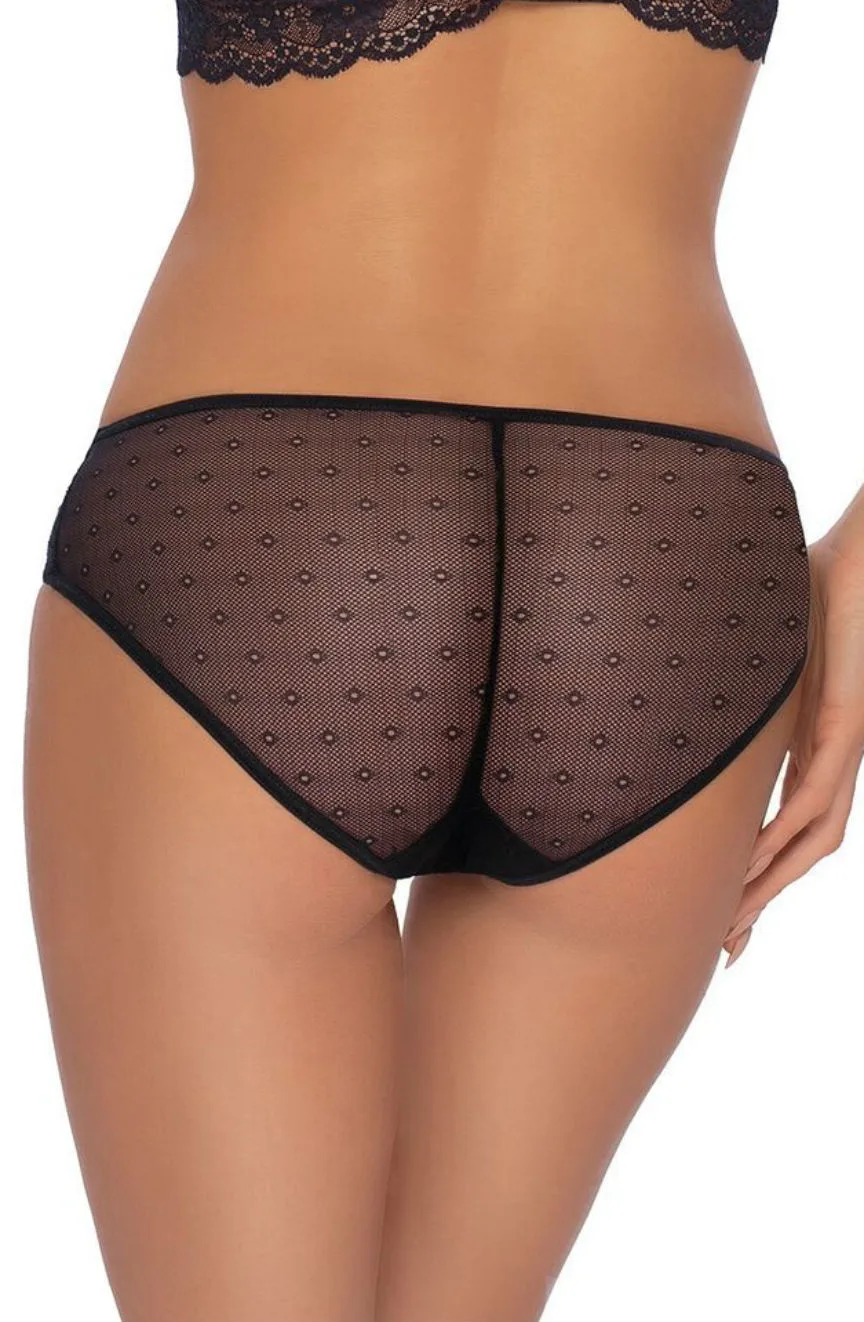 image 2 of Roza Fifii Lace Briefs - Sexy & Elegant Black Lingerie Set