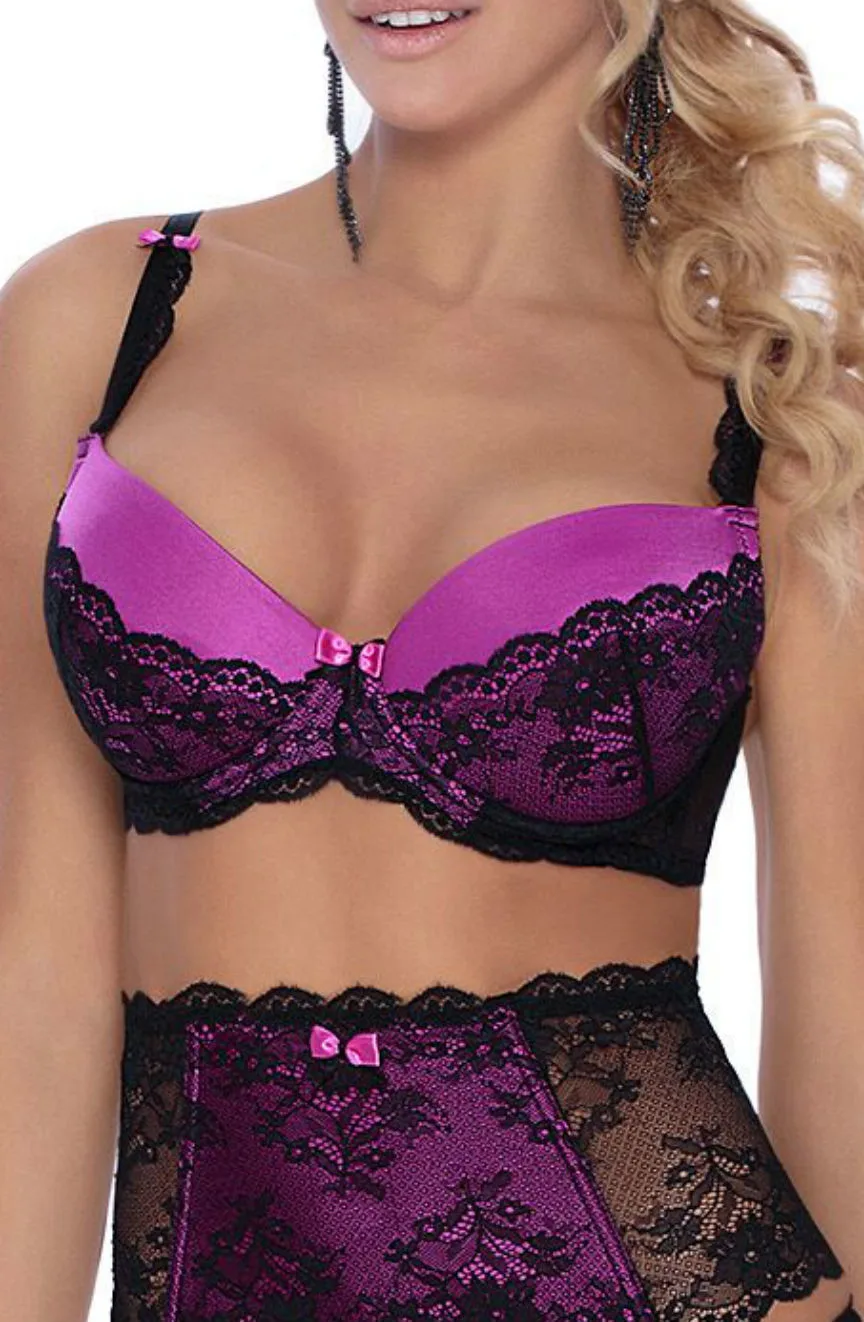 image 2 of Roza Fifi Black Lace Push Up Bra - Sexy and Comfortable