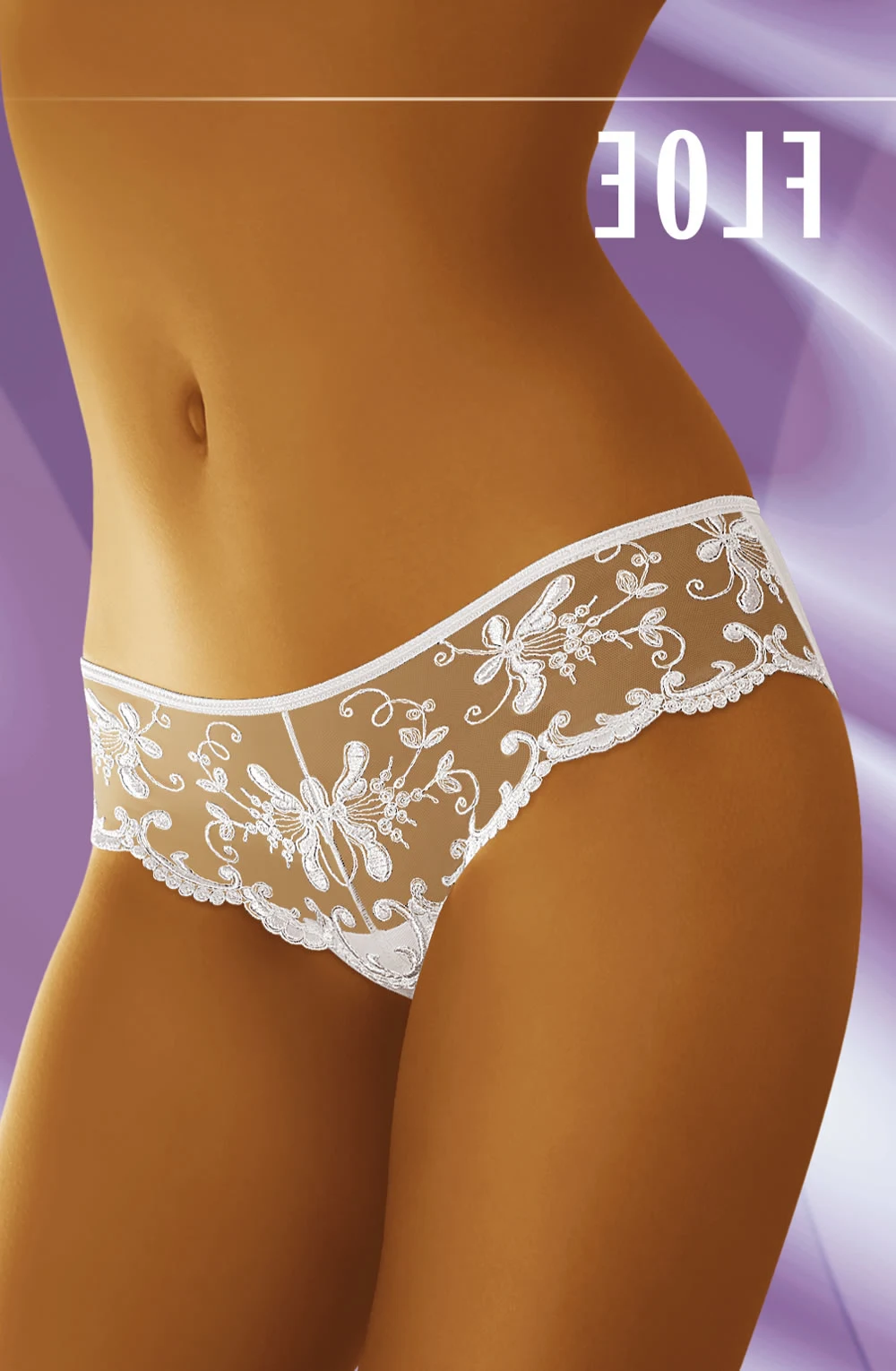 image of Wolbar BL101 Floe Lace Brief - Black, XL Size