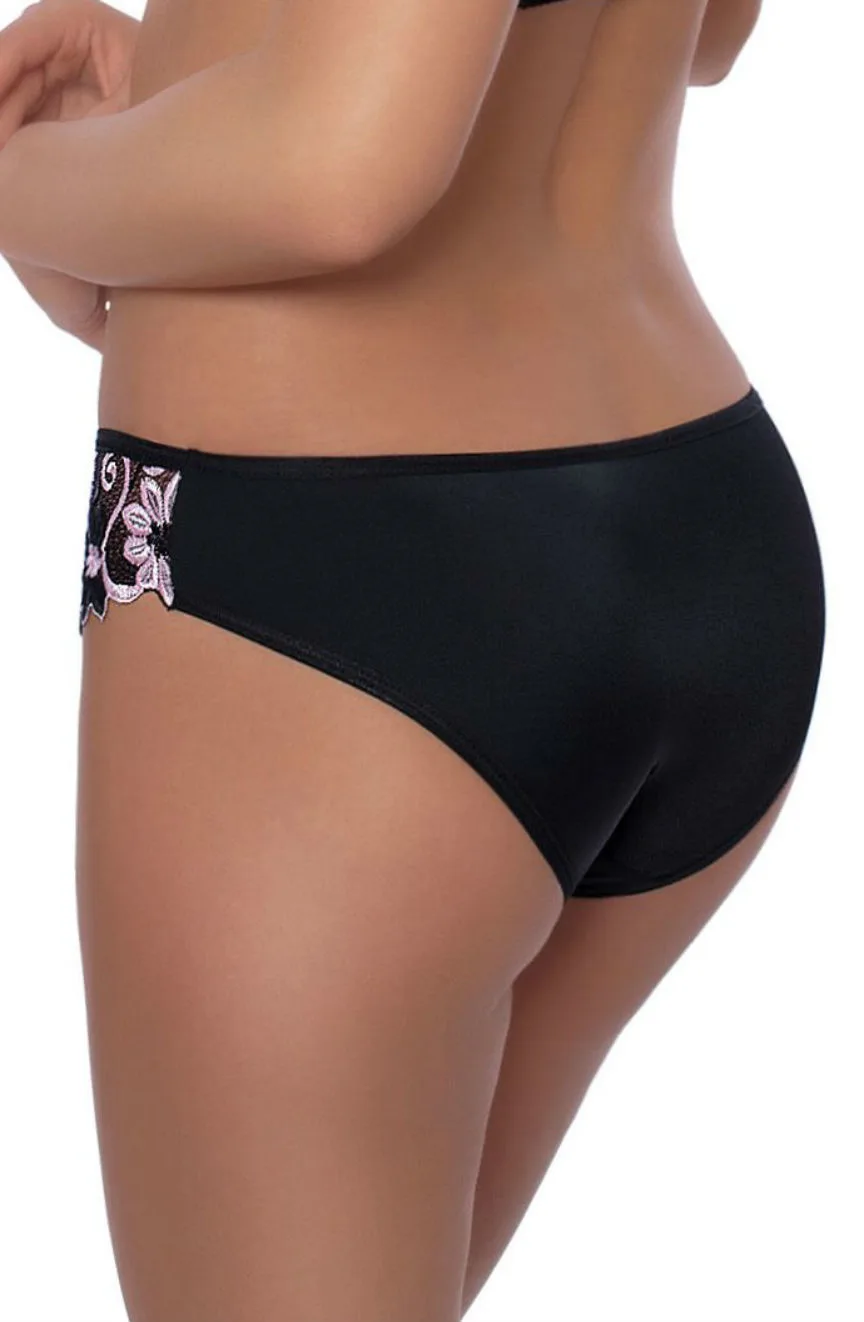 image 2 of Roza FRP - Pink Embroidered Briefs for Daily & Bedroom Wear