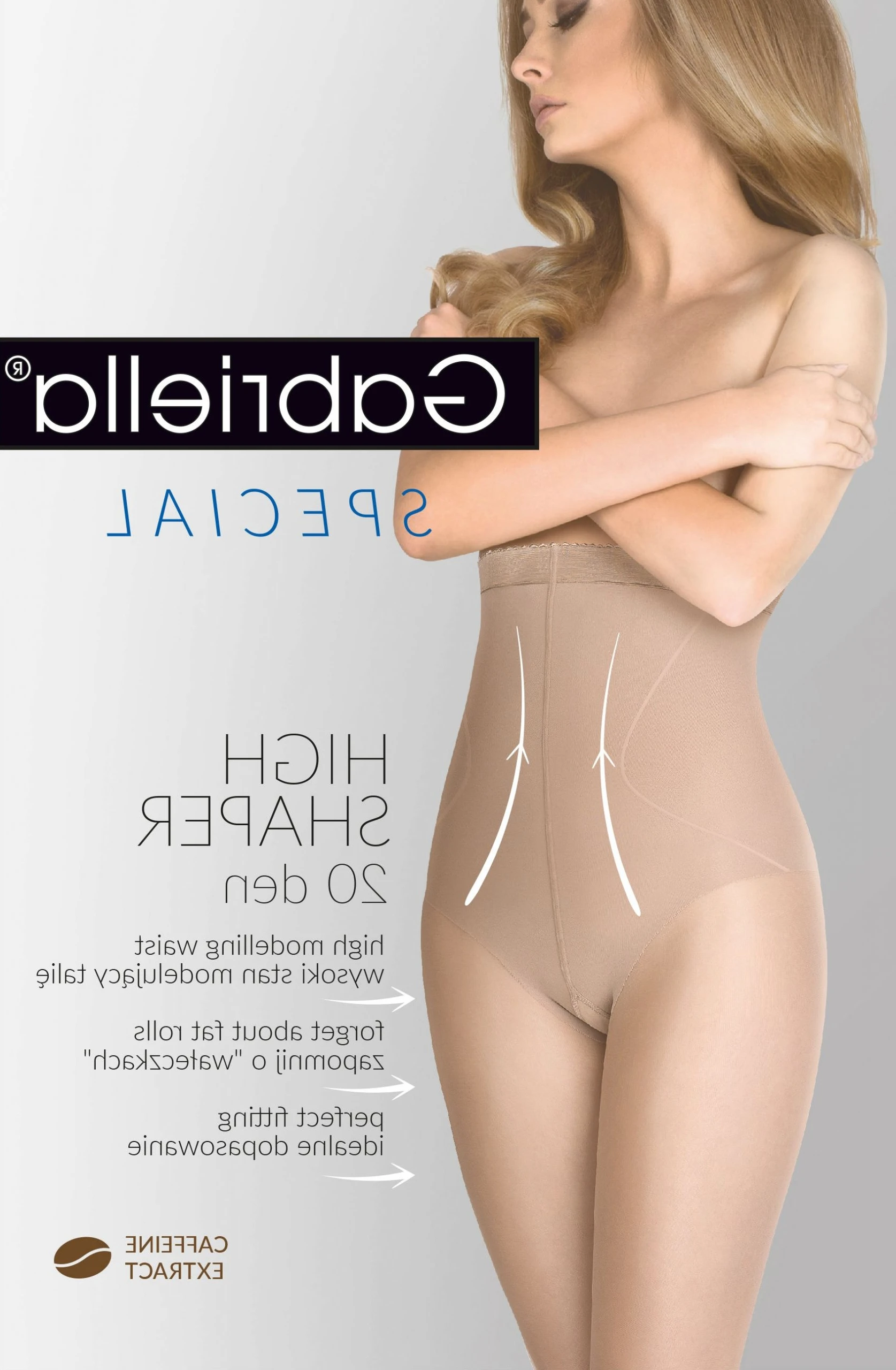 image 2 of Gabriella High Shaper Waist Tights - Cellulite Reducing