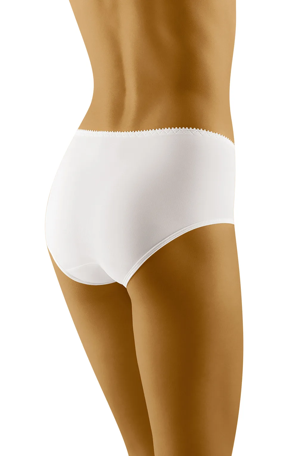 image 2 of Wolbar Hula High Cut Mesh Brief in White (Everyday - Briefs)