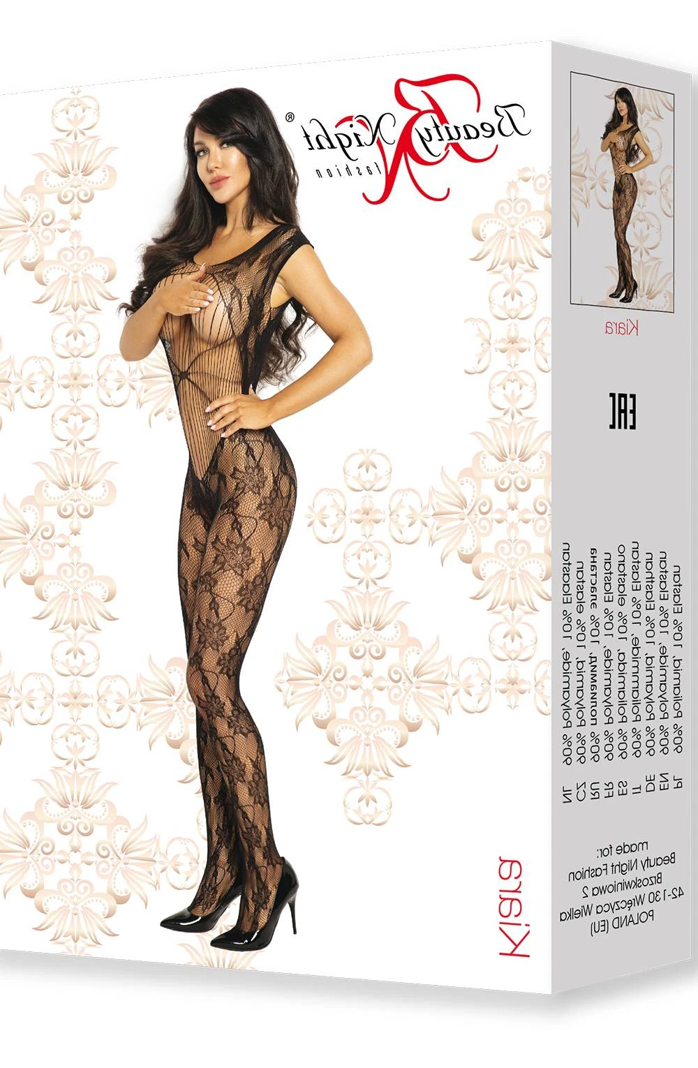 image 4 of Beauty Night BN6591 Kiara Black Bodystocking - Sexy Bedroom Hosiery