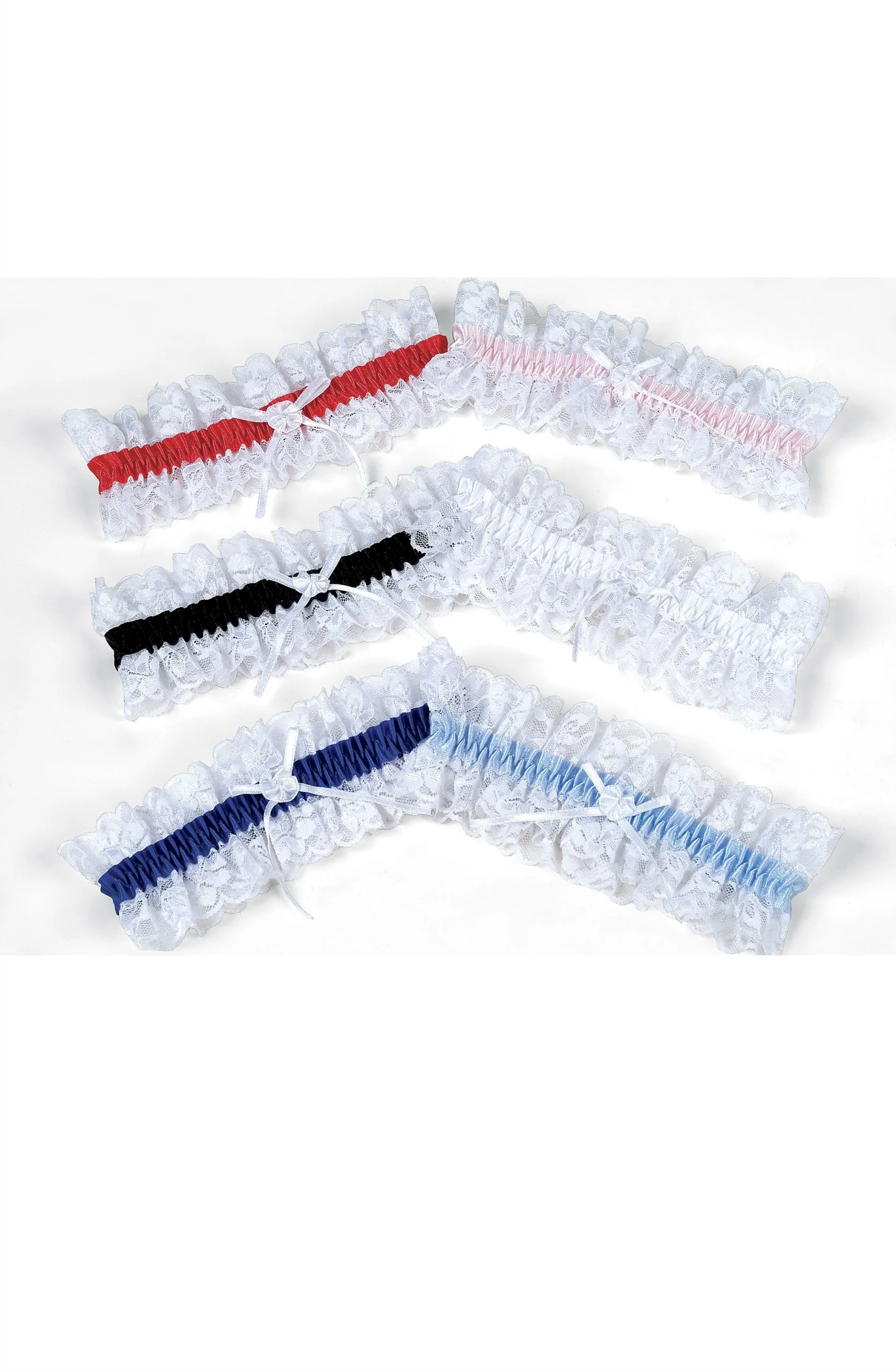 image 2 of Shirley of Hollywood Blue Lace Garter - Elegant Accessory