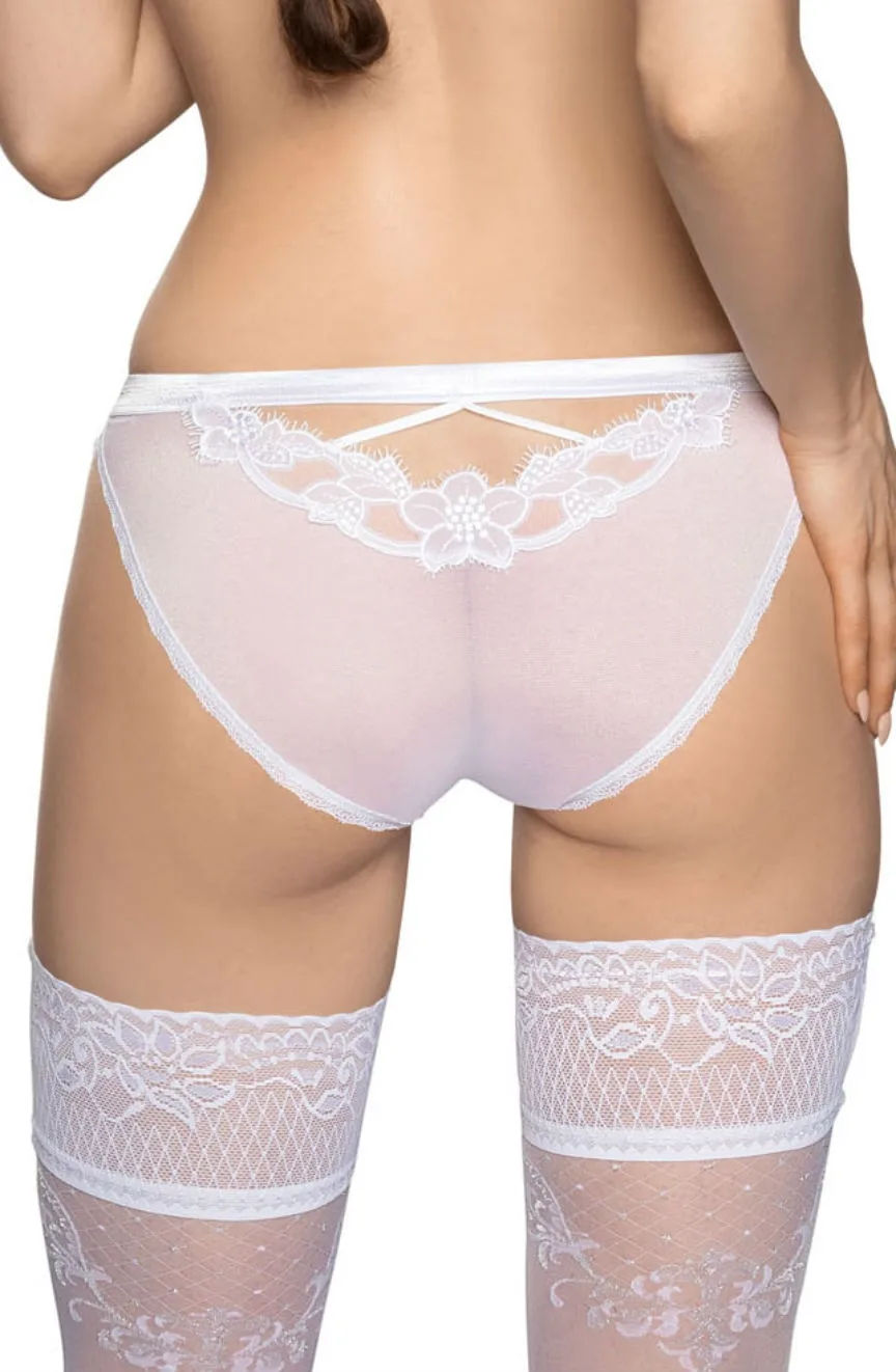 image 2 of Roza Malani Soft Tulle White Bridal Brief