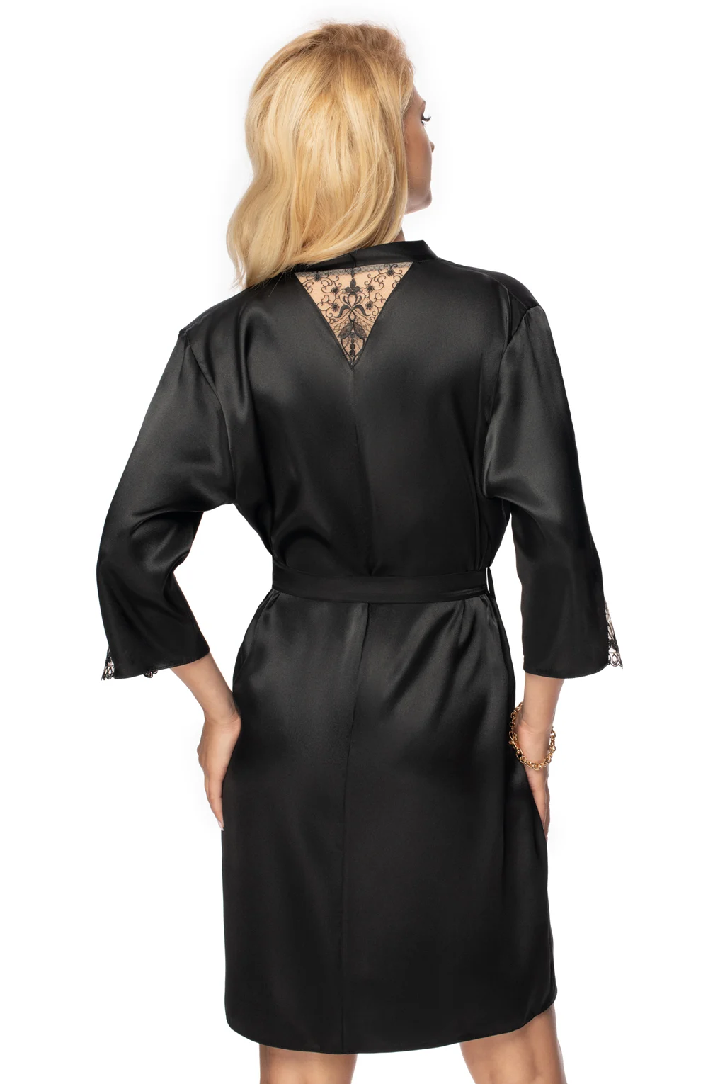 image 2 of Irall Satin Mallory Robe - Elegant Nightwear for Women