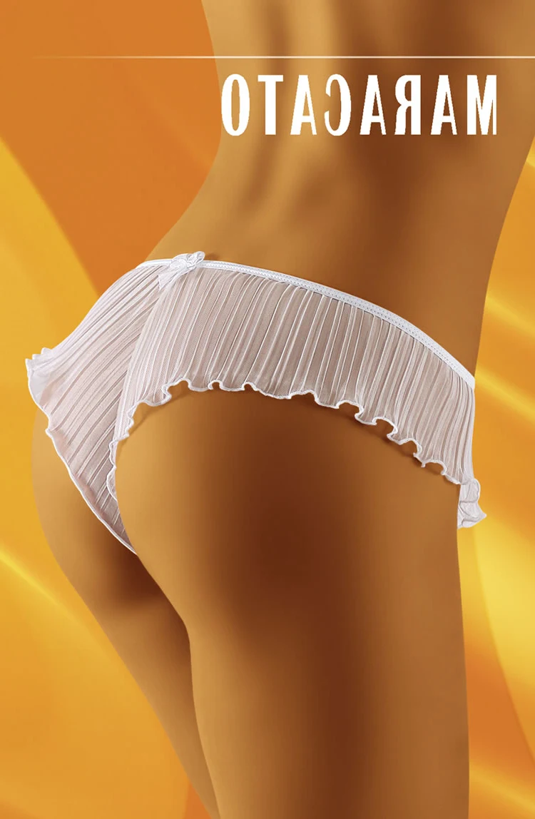 image of Wolbar Maracato Frilly Black Briefs