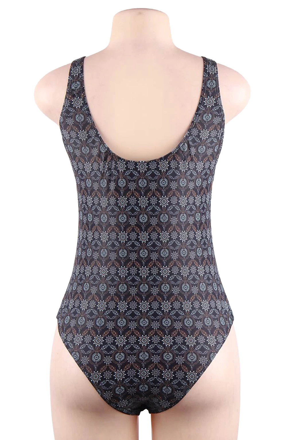 image 15 of YesX YX961 Navy Print Swimsuit - Removable Padded Cups