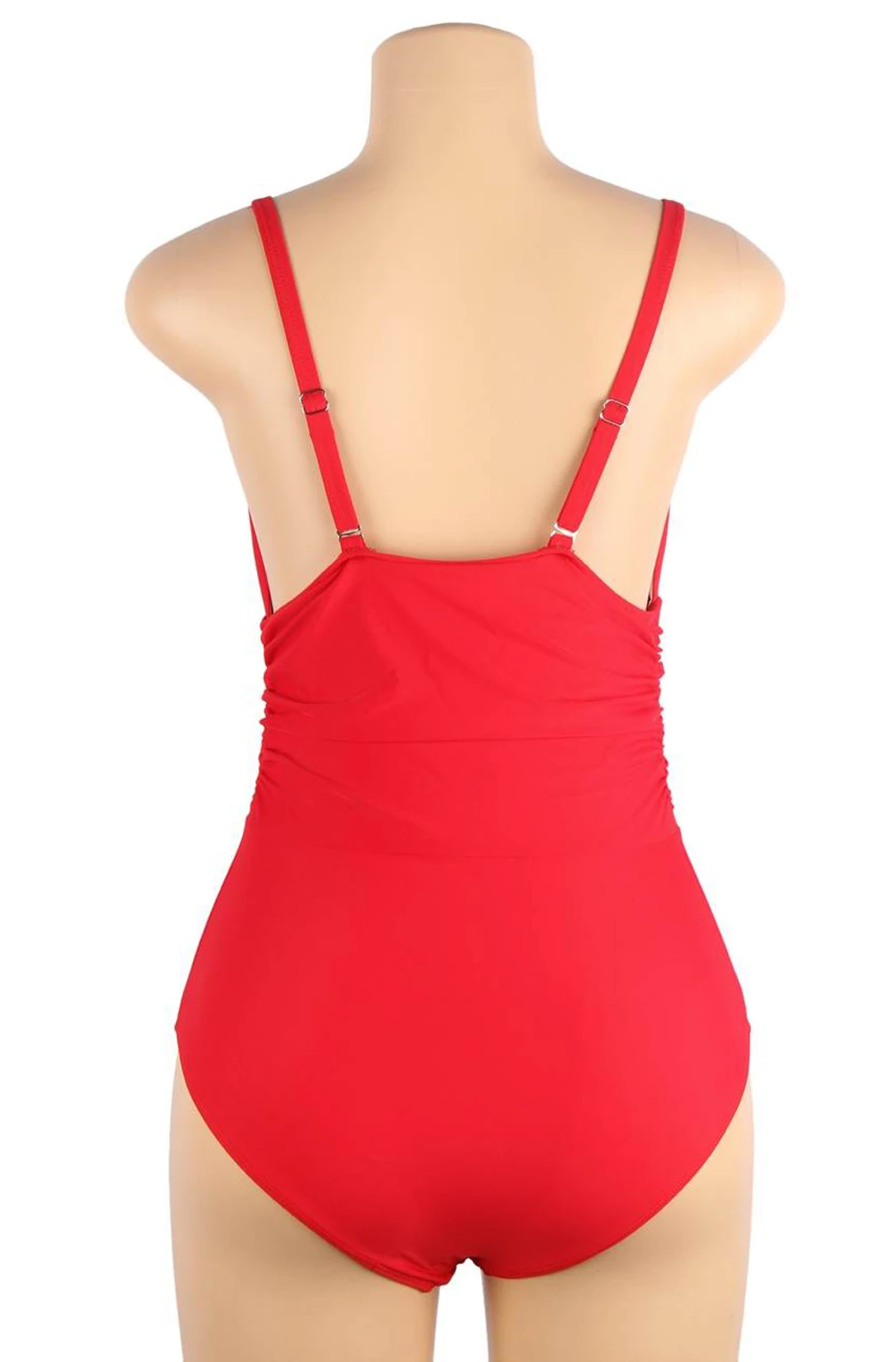 image 7 of YesX YX967 Red Ruched Swimsuit - Everyday Swimwear