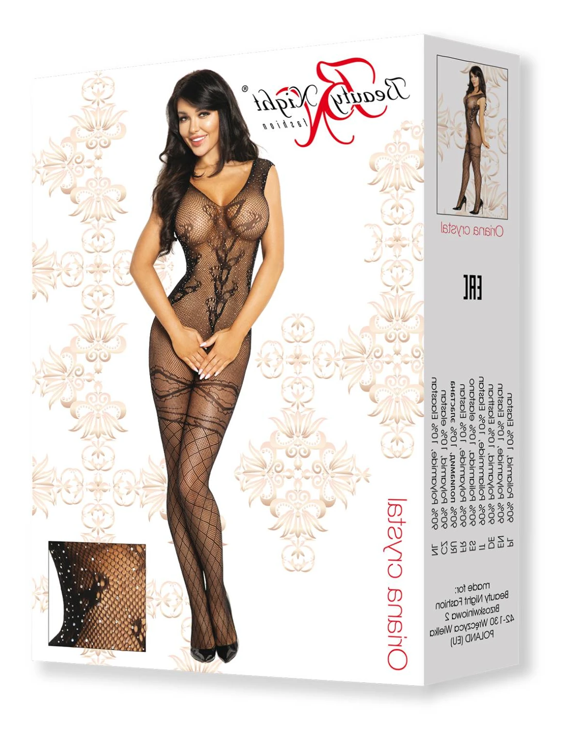 image 4 of Beauty Night BN6587 Sparkling Black Bodystocking