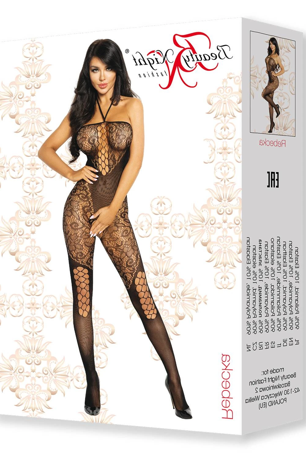 image 4 of Beauty Night BN6593 - Elegant Black Bodystocking for Bedroom Wear