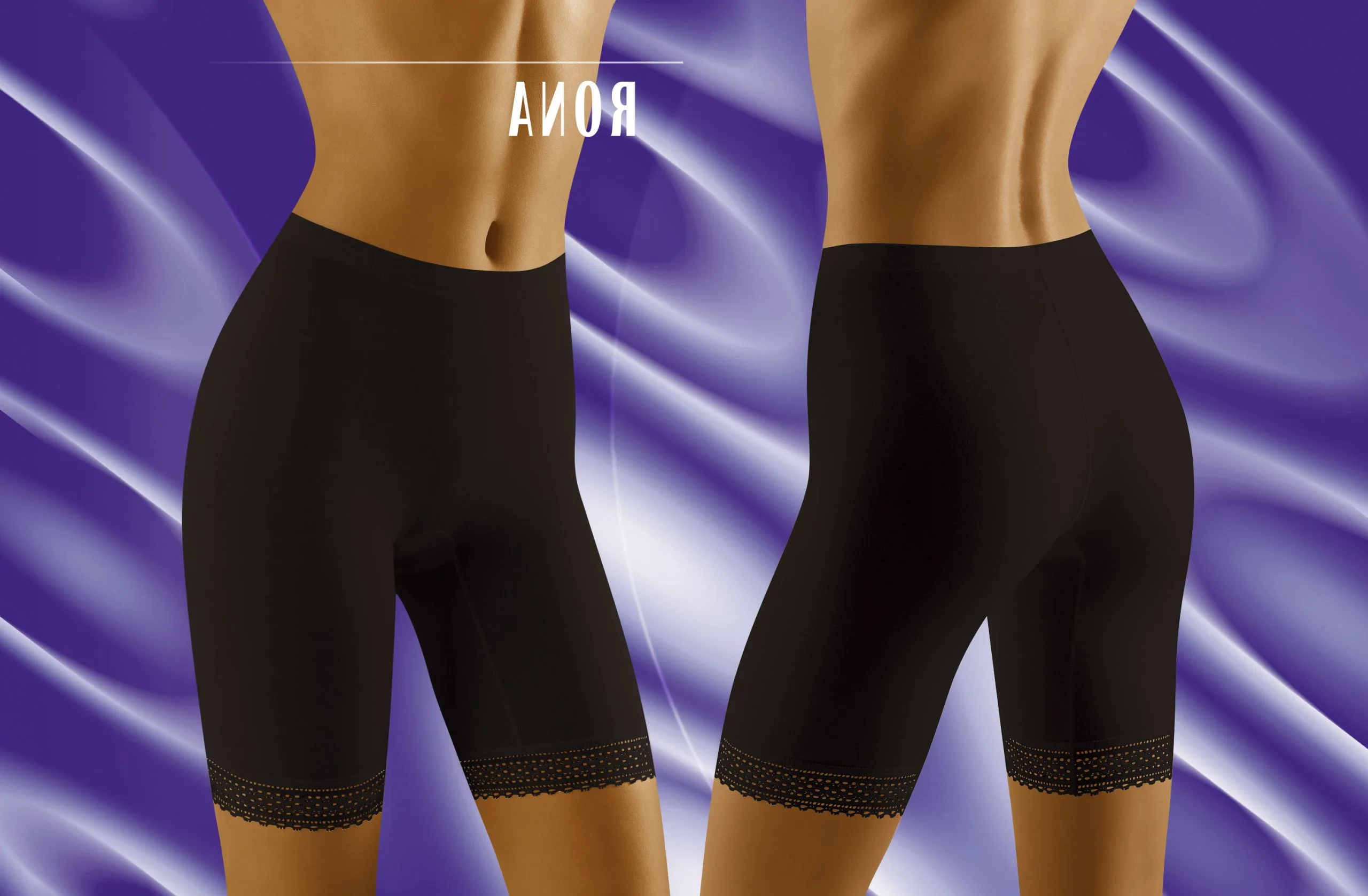 image 5 of Wolbar Rona Shaping Shorts for Everyday Wear (Black)