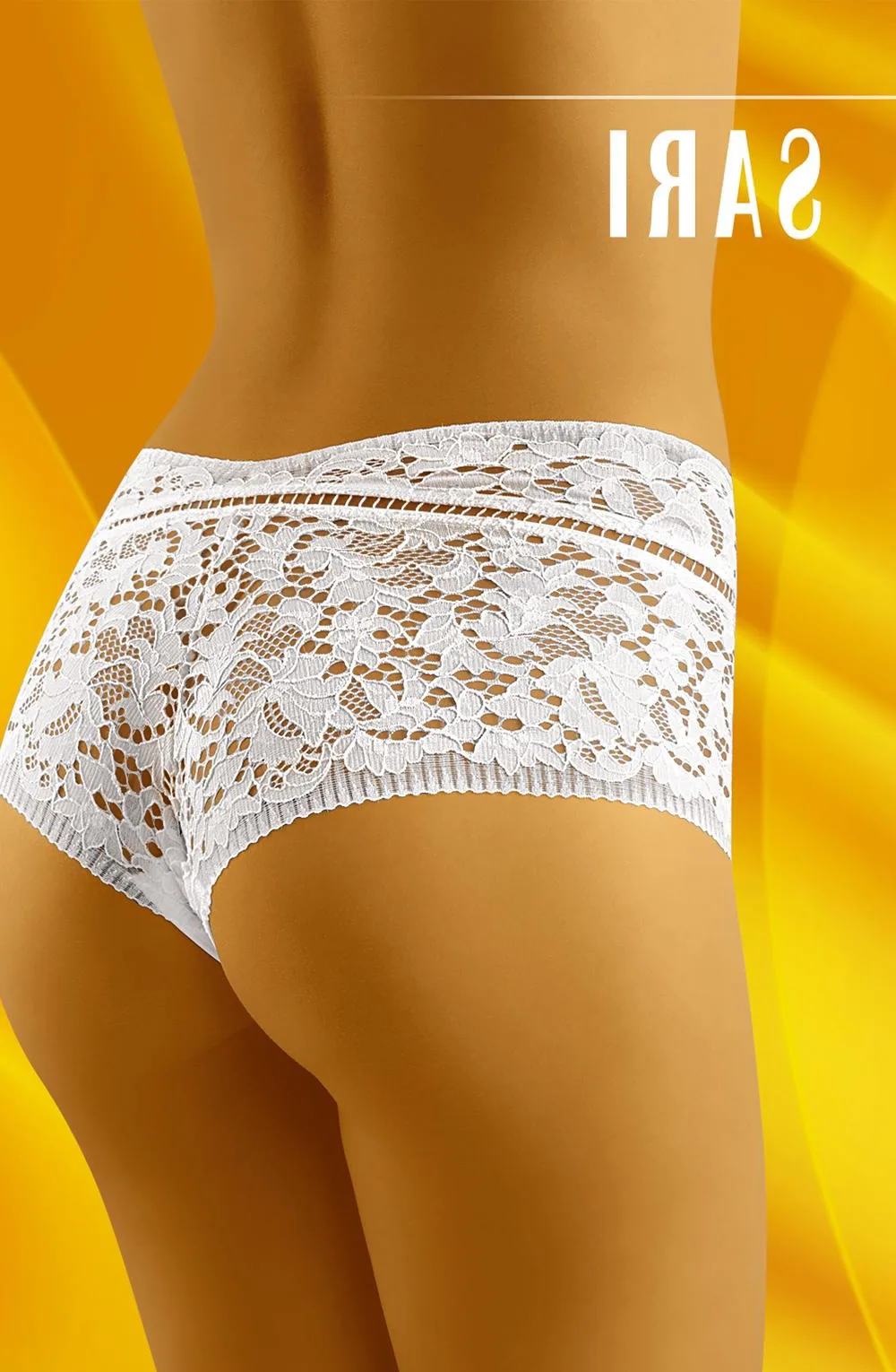 Wolbar Sari White Lace Shorts - Bridal & Everyday Lingerie