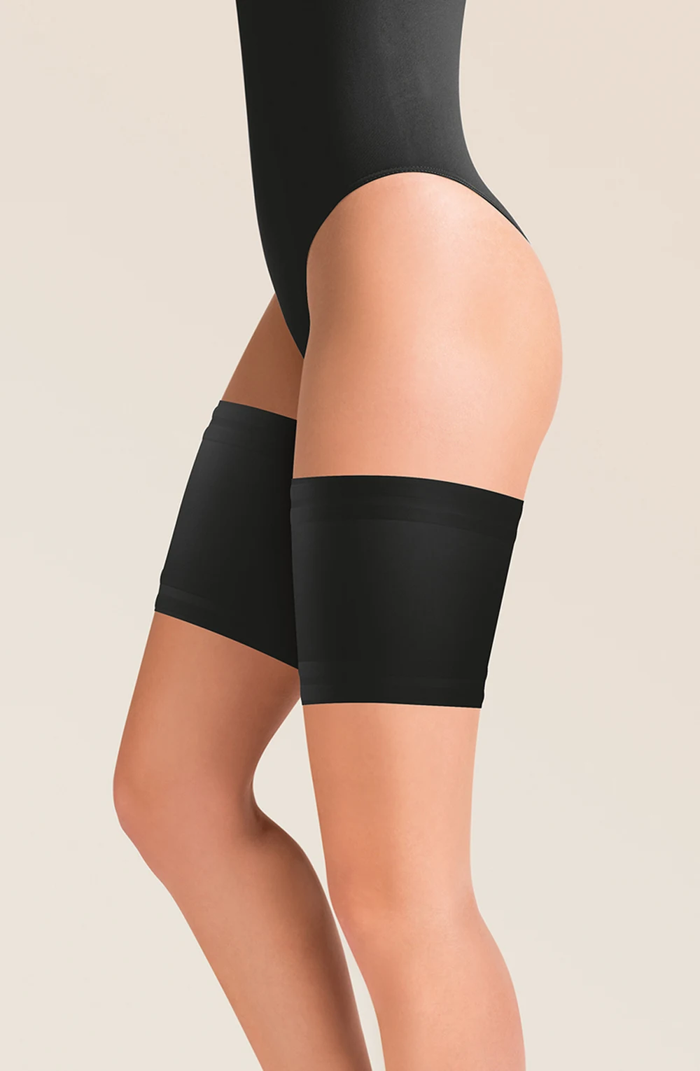 Gabriella 510 Black Thigh Band - Satin Finish