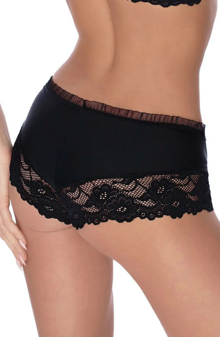 image 3 of Roza Sisi Black Shorts - Everyday Lingerie Set for Women