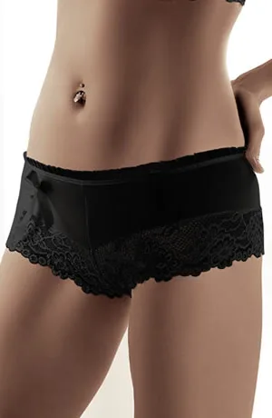 image 5 of Roza Sisi Black Shorts - Everyday Lingerie Set for Women