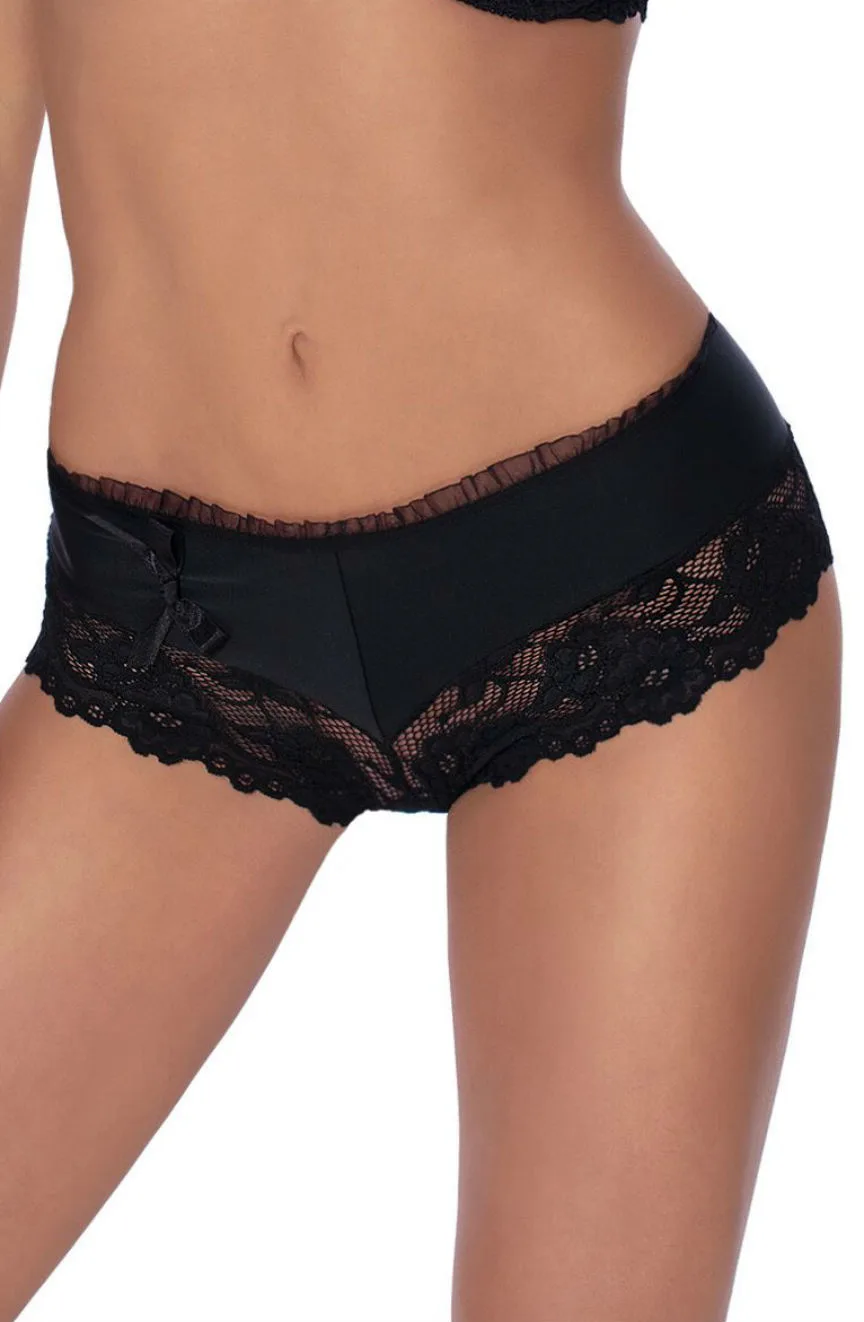 image of Roza Sisi Black Shorts - Everyday Lingerie Set for Women