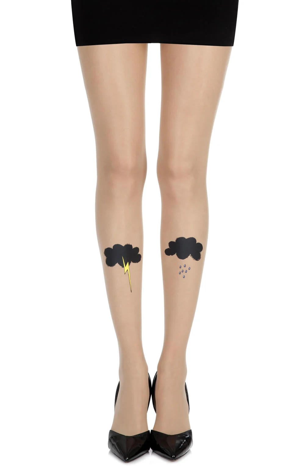 Zohara Cloud Print Sheer Tights - Stylish& Comfortable