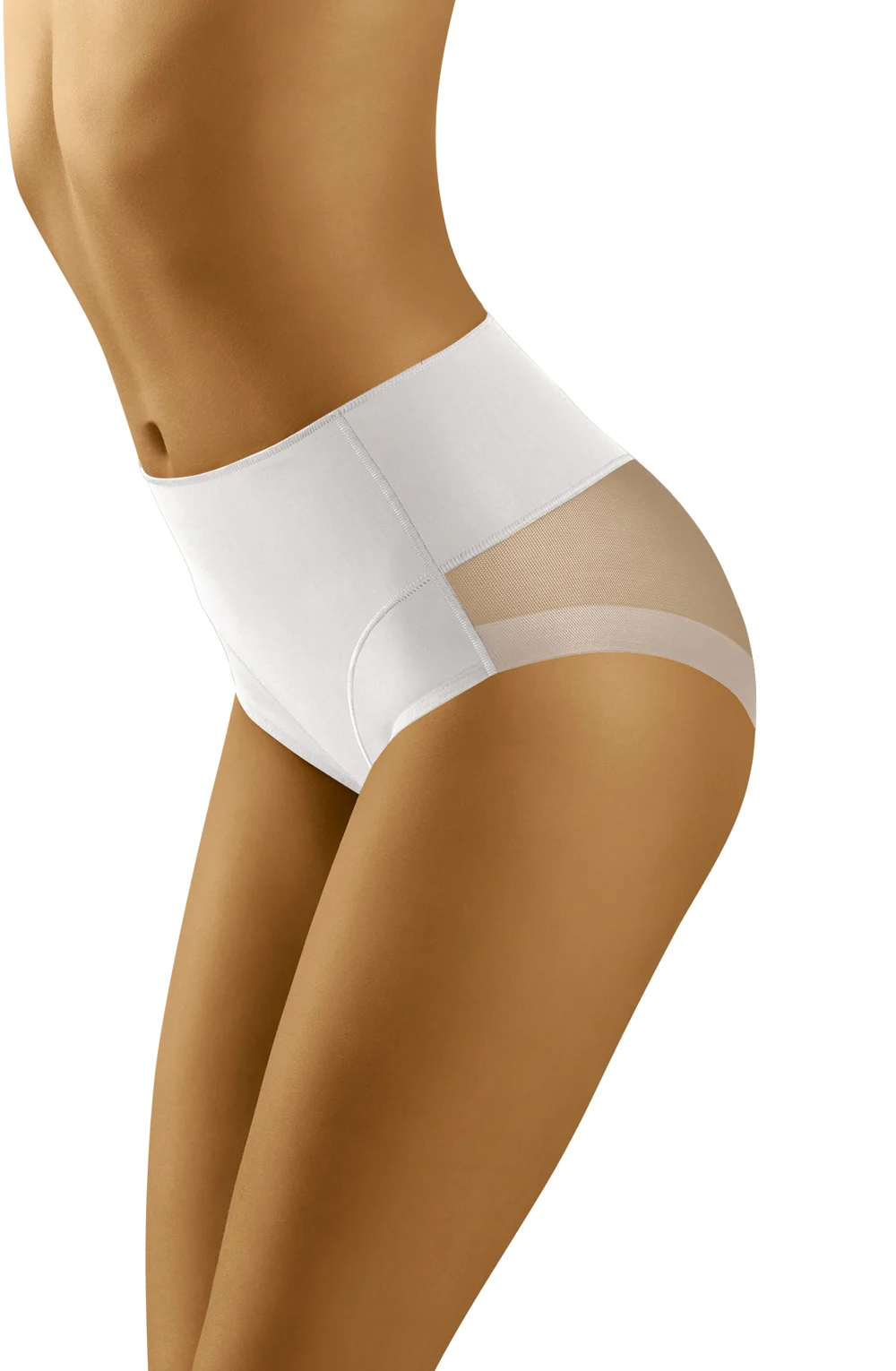 Wolbar Uniqa Briefs - Shapewear for Slimmer Waist & Lifted Buttocks (White)