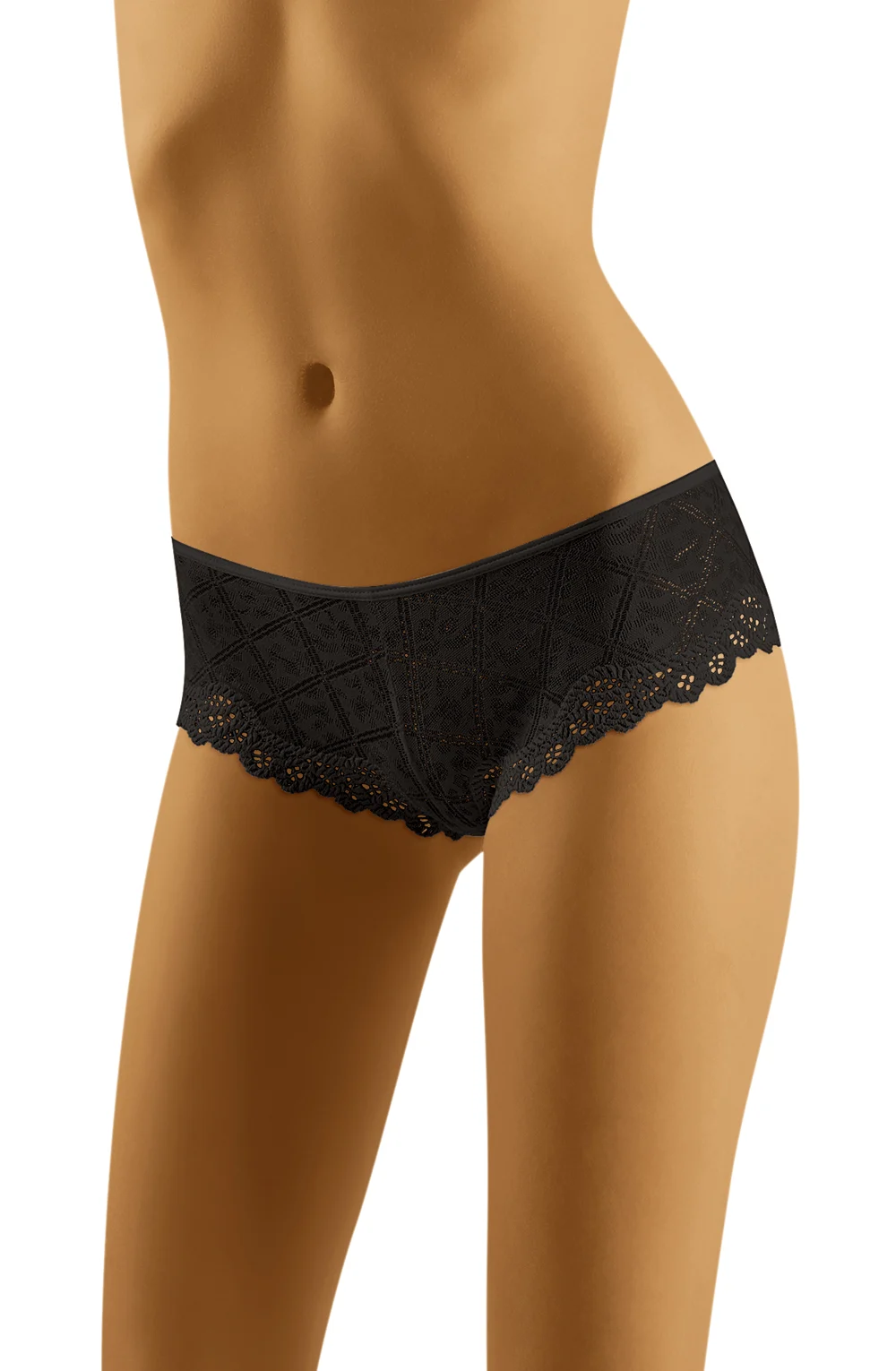 image of Wolbar Ziva Black Lace Brief - Everyday Essential